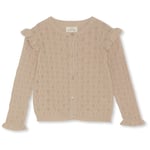 Konges Sløjd Valkan frill pointelle cardigan – smoke gray - 2år