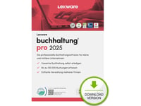 Lexware Buchhaltung Pro 2025 Download Jahresversion (365-Tage), Bokföring, Esd (Electronic Software Download), Tyska, 1 År, Windows 11 Enterprise X64, Windows 10, Windows 11 Home, Windows 10 Education, Windows 11 Pro,...