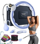 K-MART Smart Weighted Hula Hoop For Adults, Detachable Fitness Ring With 360 Degree Auto-Spinning Ball Massage, Smart Ring Hula Hoops For Adults, Fitness Equipment For Weight Loss (Blue)