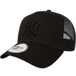 New Era Youths New York Yankees A-Frame Tracker Cap - All Black - 6-12 Yrs