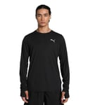 PUMA Run Favorite Ls Tee Homme, Noir, S