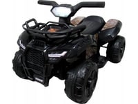 R-Sport Quad J8aaa Sort Med Batteri, Quads For Barn, Musikk, Lys