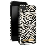 Coque iPhone SE 2022, 2020 et 8, 7, 6S, 6 Zafari Zebra Ideal of Sweden blanc