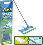 Flash Speedmop Floor Cleaner Kit, 1 Mop + 8 Wet & 16 Dry Pads, Quick Clean