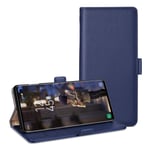 RuiPower pour Coque Samsung Galaxy S10 Housse Etui en PU Cuir Premium Flip Case Portefeuille, [Magnétique] [Carte Fentes] [Stand Fonction], Protection Antichoc Silicone Cover - Bleu