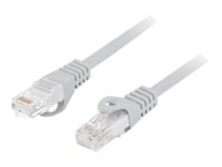 Lanberg - Patch-Kabel - Rj-45 (Hane) Till Rj-45 (Hane) - 5 M - 5.4 Mm - Utp - Cat 6 - Formpressad, Hakfri, Halogenfri - Grå - För P/N: Pps6-0024-S, Pps6-1024-S, Ppu6-1024-B, Ppu6-1024-S, Ppu6-9012-B, Ppu6-9012-S