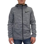 Nike Men Spotlight full zip hoodie Men's Hooded Jacket - Grey Heather/Black, M