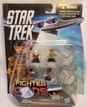 New Star Trek Fighter Pods Series 1 Set 4 Figures & 2 Pods