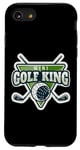 Coque pour iPhone SE (2020) / 7 / 8 Mini joueur amateur de golf King Lover pour homme et garçon