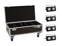 Set 4x Audience Blinder 2x100W LED COB WW + Case