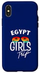 Coque pour iPhone X/XS Egypt Girls Trip Travel Vacation Femme Égypte