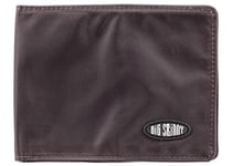 Big Skinny Men's Super Skinny Bi-Fold Slim Wallet, Holds Up to 30 Cards, Brown