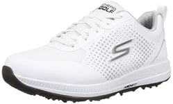 Skechers Men's GO Golf Elite 5 Sport Trainers, White Synthetic/Textile/Black Trim, 11.5 UK