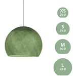 La Case De Cousin Paul - Abat-jour Cupola en fil - 100% fait main Polyester Vert olive - s - ø 31 cm - Polyester Vert olive