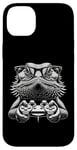 Coque pour iPhone 14 Plus Lunettes Nerdy Dragon Barbu Amusant Gamer