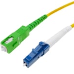 Cablemarkt - Câble Fibre Optique lc / pc - sc / apc Monomode Simplex OS2 9 / 125 µm 20 m