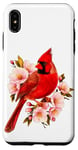 Coque pour iPhone XS Max Rouge Cardinal Je Suis Toujours Avec Vous Oiseau Floral