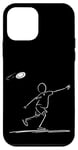 iPhone 12 mini Flying Disc Silhouette Case