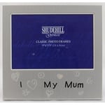 Shudehill Giftware I Love My Mum Silver Colour Photo Frame Christmas Birthday