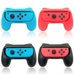 Nintendo Switch Ns Contrôleur Joy-Con Manette Support Poignée (1x Rouge Et 1x Bleu + 2x Noir)