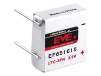 Eve Ef651615 Specialbatteri Ltc-3Pn U-Loddeben Lithium 3.6 V 400 Mah 1 Stk