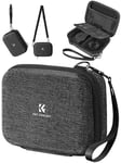 K&F Concept Étui pour Appareil Photo Compact,Étui pour Appareil Photo numérique étanche Antichoc de Protection Petit Sac pour Appareil Photo avec 2 Sangle Bandoulière Portable