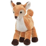 Schaffer 5683 Cerf en Peluche Rehgina, Marron/Blanc, L-30 cm