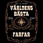 Dunken Världens bästa farfar T-shirt (Dam,4XL)