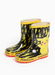 Pokemon Printed Yellow & Black Rubber Wellies 11 Infant male