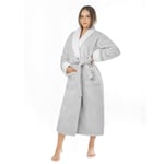 LEBENGOOD Robe de Chambre Femme Hiver, Peignoir Polaire, Sortie de Bain Chaude, OEKO-TEX®(S,Perla)