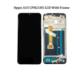 OPPO A15 CPH2185 A15S A35 A16K 16E LCD Display Screen Touch Digitizer With Frame