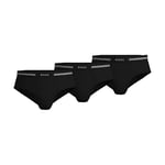 BOSS Men's 3 Pack Pure Cotton Briefs, New Black, XXL