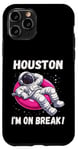 Coque pour iPhone 11 Pro Houston I'm On Break Astronaute Space Chill