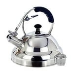 3L Whistling Kettle Stainless Steel Gas Electric Induction Hobs & Tea Strainer