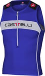 Castelli Core Tri Top Singlet Blå/Hvit, Str. XL