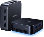 Mp80 Mini Pc Intel N97 Cpu (Jusqu'À 3.6 Ghz) 16Gb Lpddr5 Ram 512Gb M.2 Ssd,(Meilleur Que N95 Et N100),4K Uhd Mini Pc Desktop,3 Hdmi,Gigabit Ethernet,5G Wifi