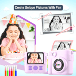 Appareil Photo Enfants Impression Instantanée HD Carte SD 32 GB + Accessoires