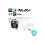 Camera Ethernet Rj45 Vision Nocturne 40M HD 720P Étanche Surveillance Extérieur Plastique YONIS