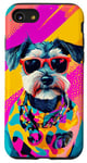 Coque pour iPhone SE (2020) / 7 / 8 Figurine schnauzer miniature tendance et colorée Pop Art