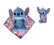 Cadeaux Store Stitch Lilo&Stitch - Peluche Stitch dans Son carré Doudou/Couverture 25cm Qualité Super Soft