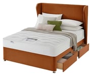 Silentnight Kingsize Memory 4 Drawer Divan Bed - Amber King Size