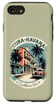 Coque pour iPhone SE (2020) / 7 / 8 Cuba Havana Rétro Voiture Oldtimer Vintage Caraïbes Palmiers