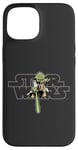 Coque pour iPhone 15 Star Wars Logo Jedi Master Yoda Lightsaber