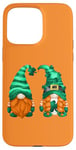 Coque pour iPhone 15 Pro Max Orange St. Patricks Day Gnome For Irish Women Cute Shamrock