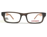 Converse Kids Eyeglasses Frames K003 BROWN Orange Rectangular Full Rim 45-16-130