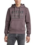 G-STAR RAW Men's Multi Layer Originals Hooded Sweatshirt, Purple (dk taupe fungi D22232-A971-4751), M