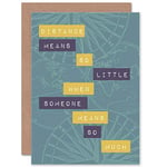 Wee Blue Coo VALENTINES CARD - QUOTE DISTANCE LOVE ROMANCE TYPOGRAPHY