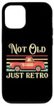 Coque pour iPhone 12/12 Pro Not Old Just Retro – Voiture classique rouge vintage Pickup Truck