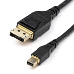 StarTech.com 3ft (1m) VESA Certified Mini DisplayPort to DisplayPort 1.4 Cabl...