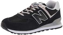 New Balance Men's Nb 574 Sneakers, Black Egk Dark, 3.5 UK